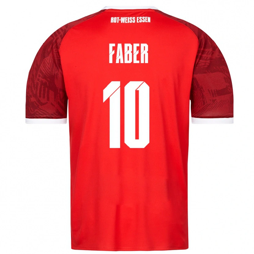 Danxen Kid Marcel Faber #10 Red Burgundy White Away Jersey 2025/26 T-Shirt