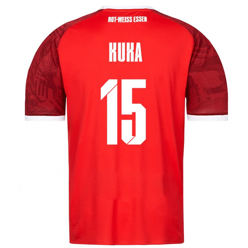 Danxen Kid Hamid Kuka #15 Red Burgundy White Away Jersey 2025/26 T-Shirt