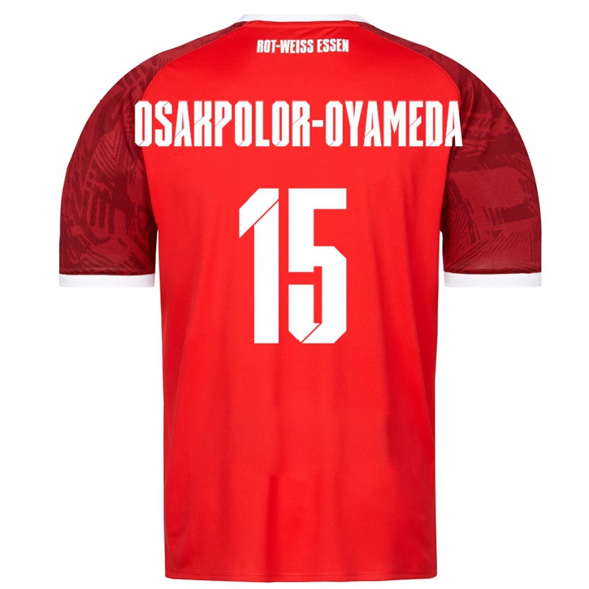 Danxen Kid Joel Osakpolor-Oyameda #15 Red Burgundy White Away Jersey 2025/26 T-Shirt