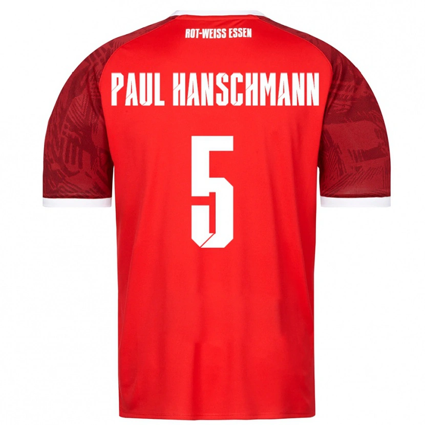Danxen Kid Theodor Paul Hanschmann #5 Red Burgundy White Away Jersey 2025/26 T-Shirt