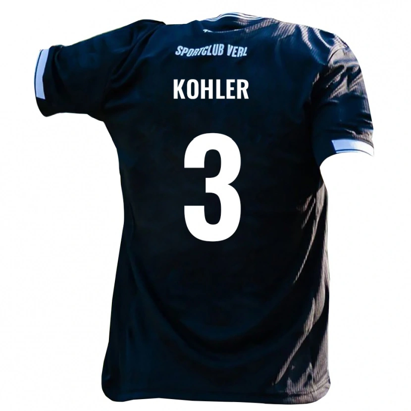 Danxen Kid Ethan Kohler #3 Black White Away Jersey 2025/26 T-Shirt
