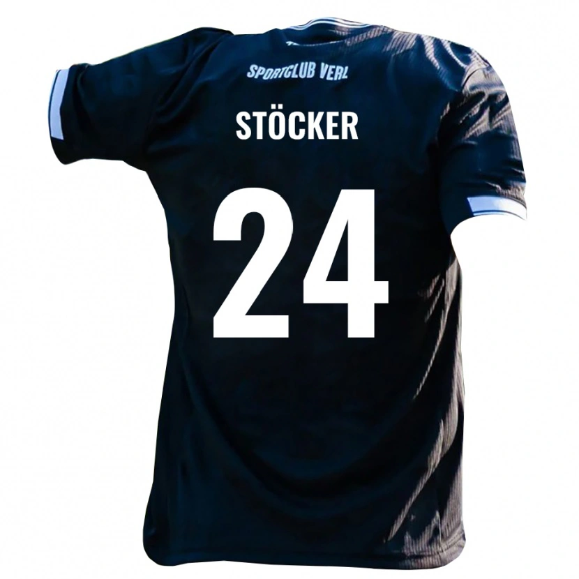 Danxen Kid Michel Stöcker #24 Black White Away Jersey 2025/26 T-Shirt