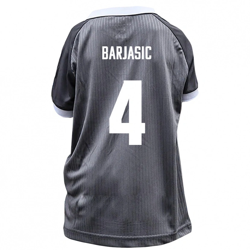 Danxen Kid Nikola Barjasic #4 Gray White Away Jersey 2025/26 T-Shirt