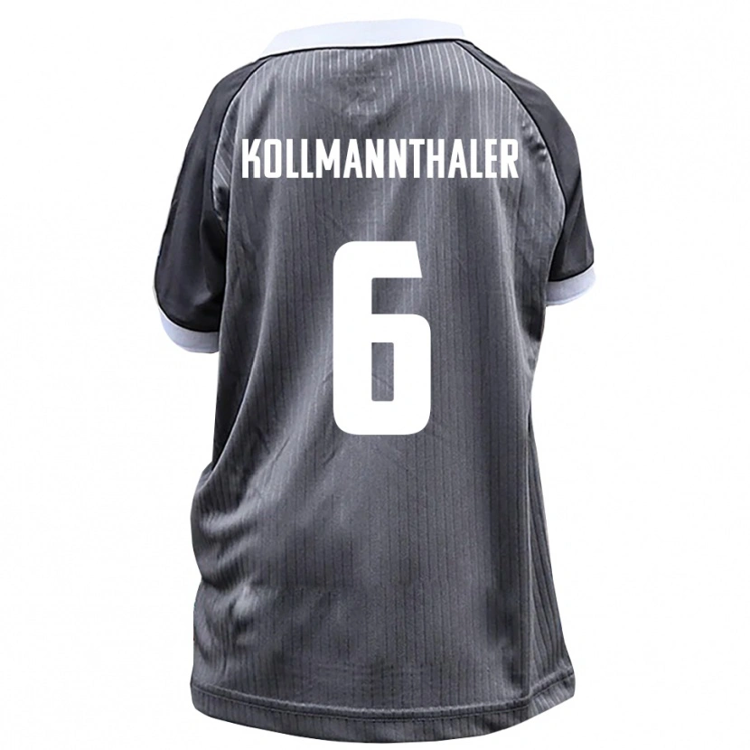 Danxen Kid Elischa Kollmannthaler #6 Gray White Away Jersey 2025/26 T-Shirt