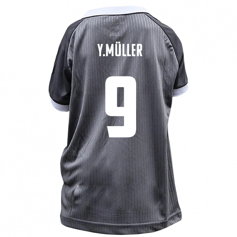 Danxen Kid Yannick Müller #9 Gray White Away Jersey 2025/26 T-Shirt