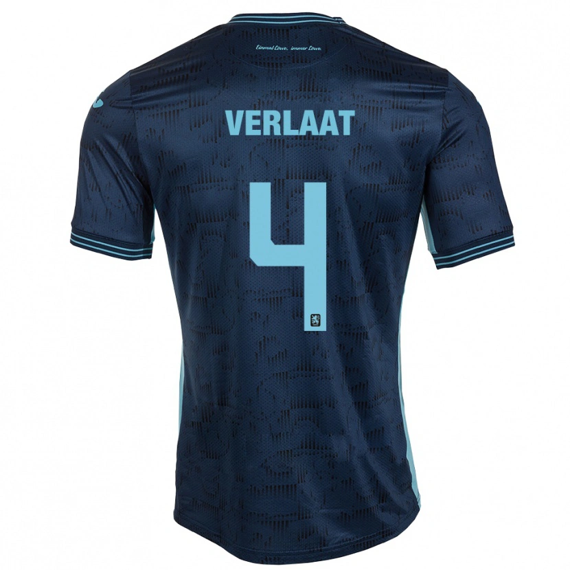 Danxen Kid Jesper Verlaat #4 Royal Blue Away Jersey 2025/26 T-Shirt