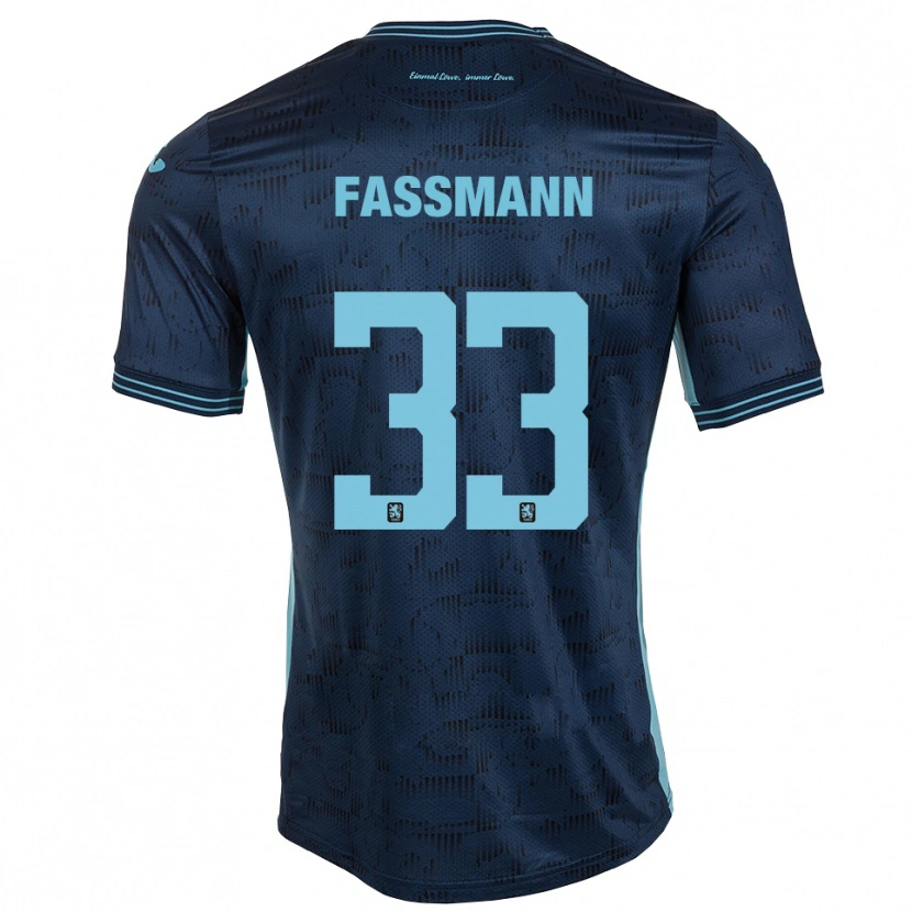 Danxen Kid Lasse Faßmann #33 Royal Blue Away Jersey 2025/26 T-Shirt