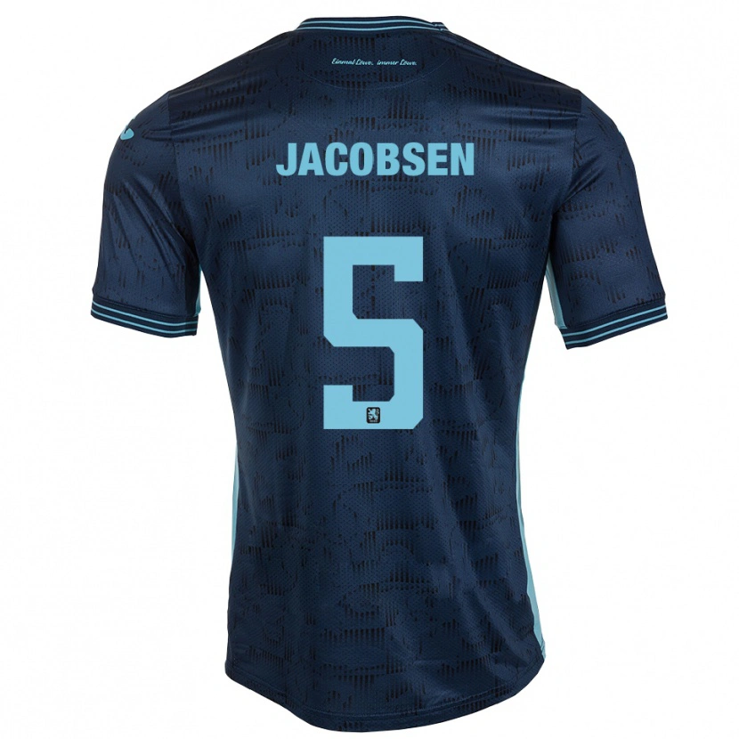 Danxen Kid Thore Jacobsen #5 Royal Blue Away Jersey 2025/26 T-Shirt
