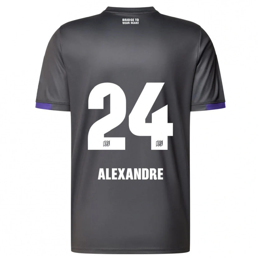 Danxen Kid Tyron Alexandre #24 Gray Purple Away Jersey 2025/26 T-Shirt