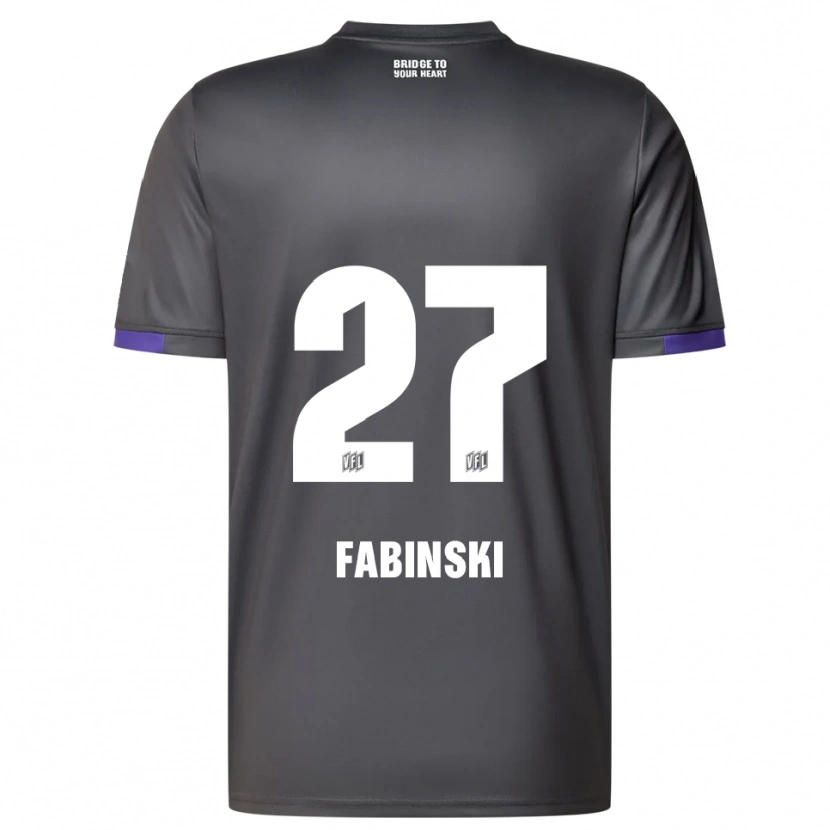 Danxen Kid Robin Fabinski #27 Gray Purple Away Jersey 2025/26 T-Shirt