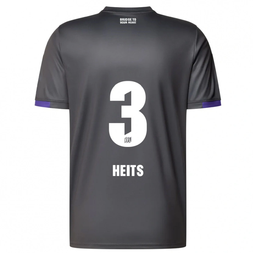 Danxen Kid Lasse Heits #3 Gray Purple Away Jersey 2025/26 T-Shirt