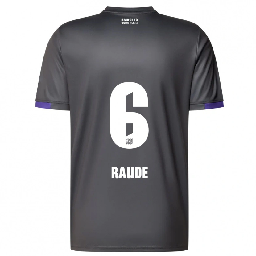 Danxen Kid Sven Raude #6 Gray Purple Away Jersey 2025/26 T-Shirt