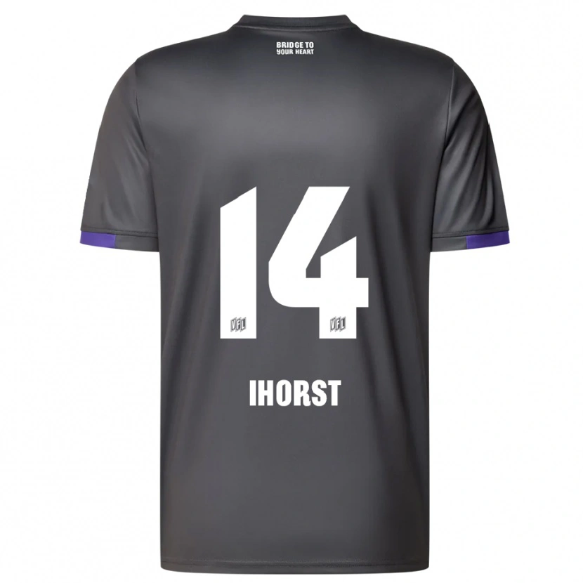 Danxen Kid Luc Ihorst #14 Gray Purple Away Jersey 2025/26 T-Shirt