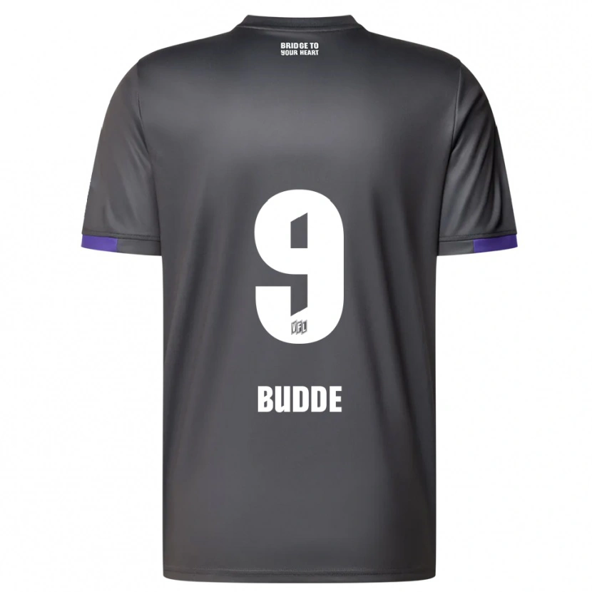 Danxen Kid Rico Budde #9 Gray Purple Away Jersey 2025/26 T-Shirt
