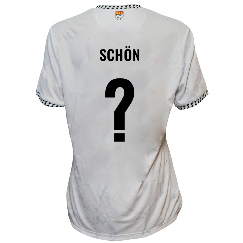 Danxen Kid Ines Schön #0 White Black Away Jersey 2025/26 T-Shirt