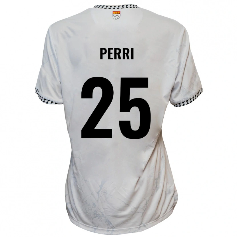 Danxen Kid Diego Perri #25 White Black Away Jersey 2025/26 T-Shirt