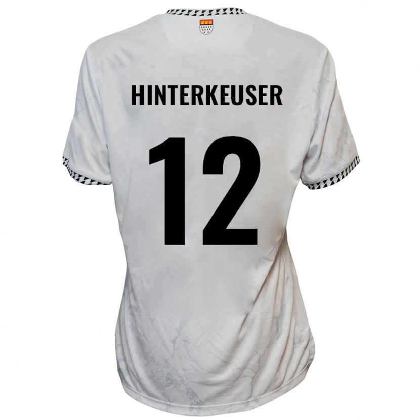 Danxen Kid Thomas Hinterkeuser #12 White Black Away Jersey 2025/26 T-Shirt