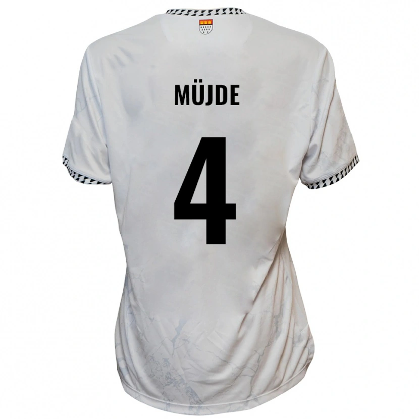 Danxen Kid Semih Müjde #4 White Black Away Jersey 2025/26 T-Shirt