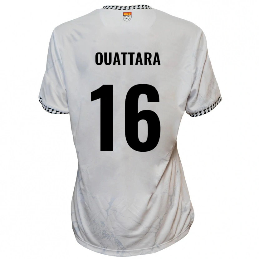Danxen Kid Kiyali Ouattara #16 White Black Away Jersey 2025/26 T-Shirt