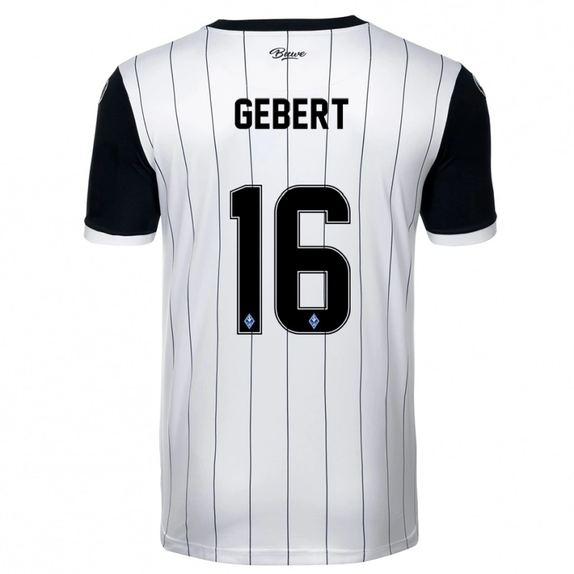 Danxen Kid Nevio Gebert #16 White Black Away Jersey 2025/26 T-Shirt