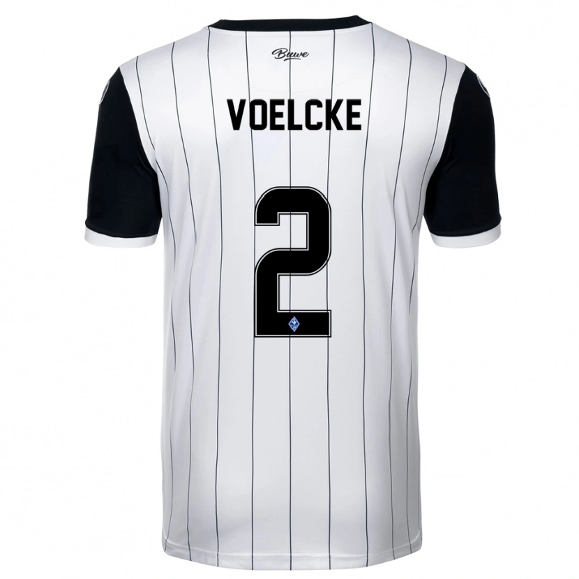 Danxen Kid Sascha Voelcke #2 White Black Away Jersey 2025/26 T-Shirt