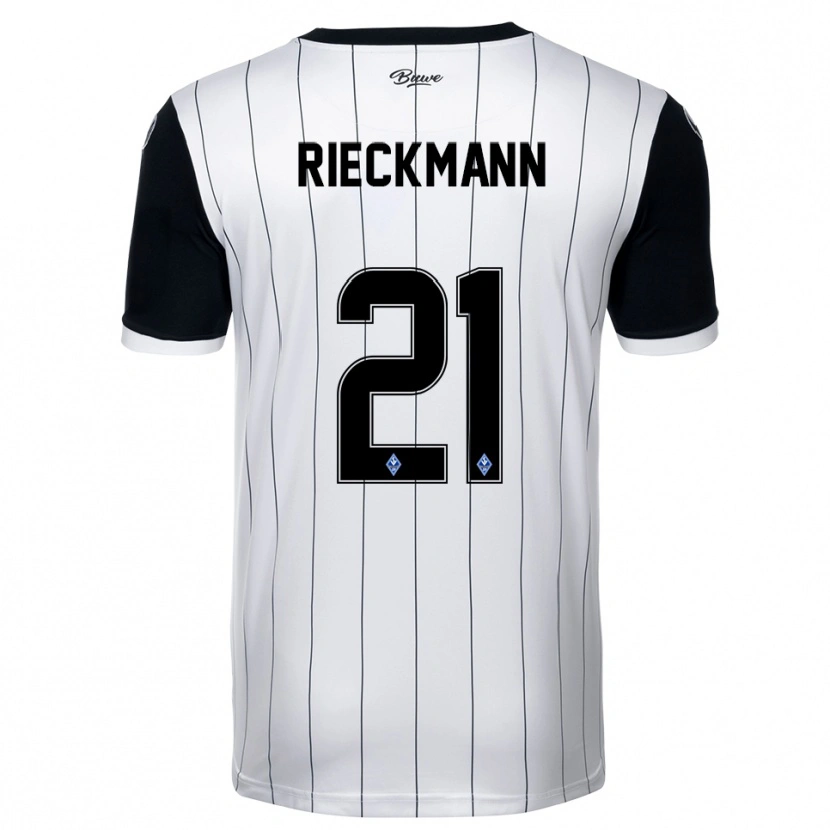 Danxen Kid Julian Rieckmann #21 White Black Away Jersey 2025/26 T-Shirt