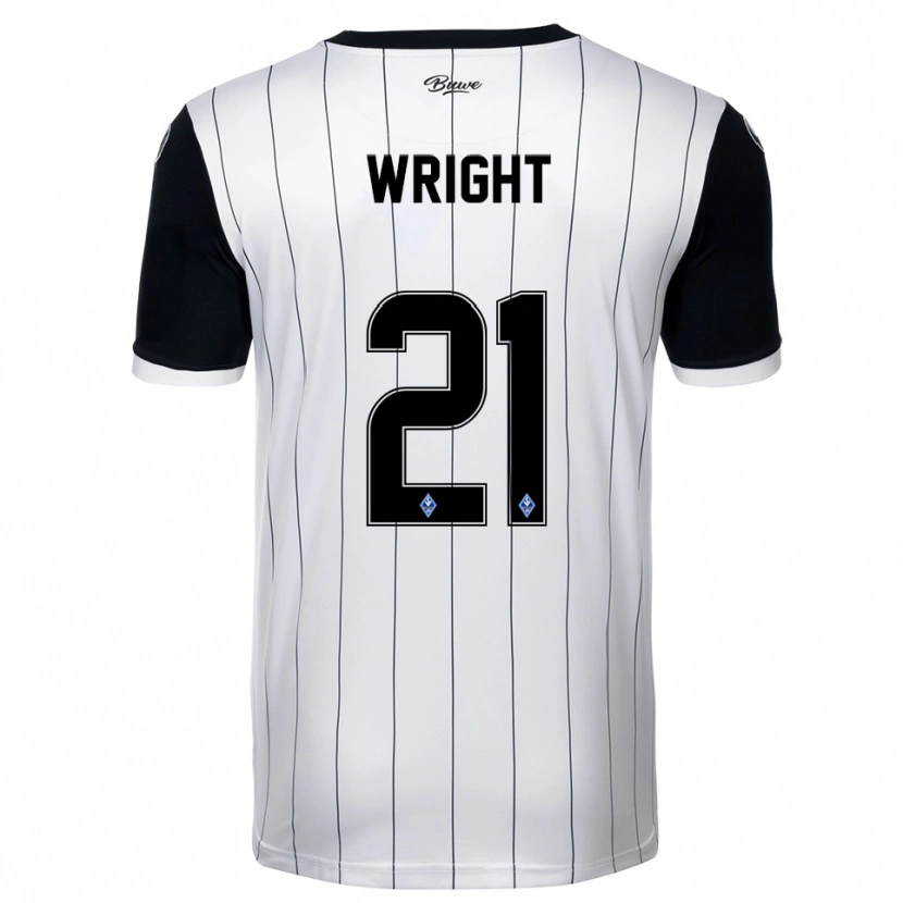 Danxen Kid Dean Wright #21 White Black Away Jersey 2025/26 T-Shirt