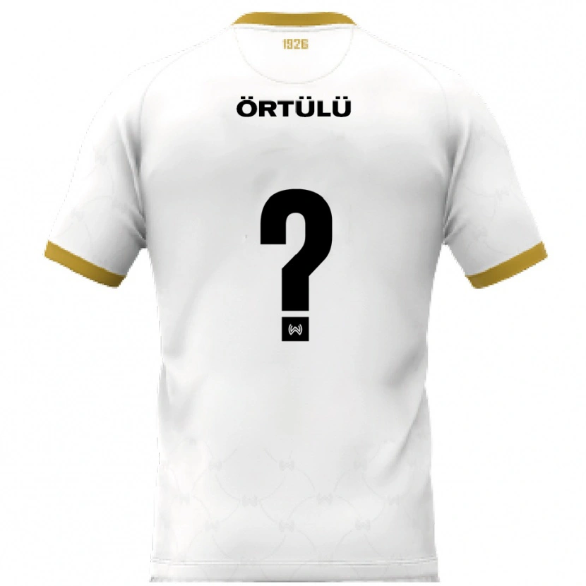 Danxen Kid Mikail Örtülü #0 White Gold Away Jersey 2025/26 T-Shirt