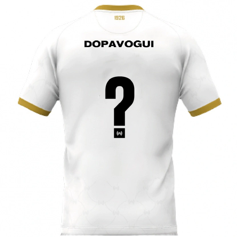 Danxen Kid Zeze Dopavogui #0 White Gold Away Jersey 2025/26 T-Shirt