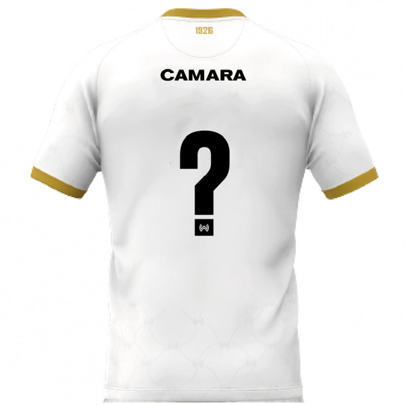 Danxen Kid Yaya Camara #0 White Gold Away Jersey 2025/26 T-Shirt