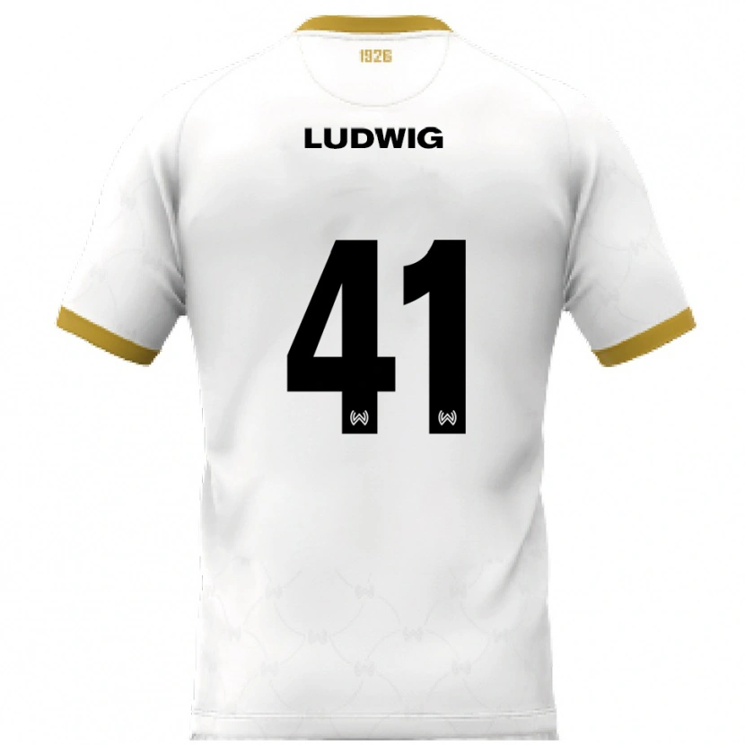 Danxen Kid Finn Ludwig #41 White Gold Away Jersey 2025/26 T-Shirt
