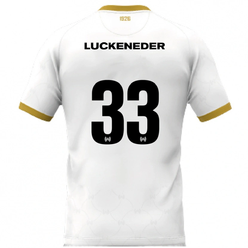 Danxen Kid Felix Luckeneder #33 White Gold Away Jersey 2025/26 T-Shirt