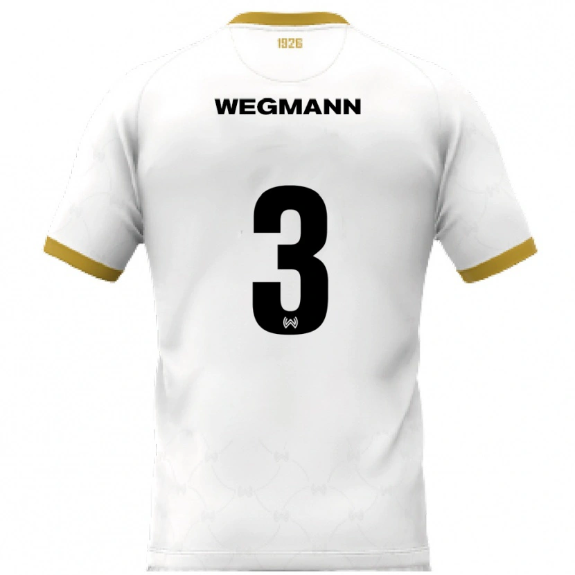 Danxen Kid Marius Wegmann #3 White Gold Away Jersey 2025/26 T-Shirt