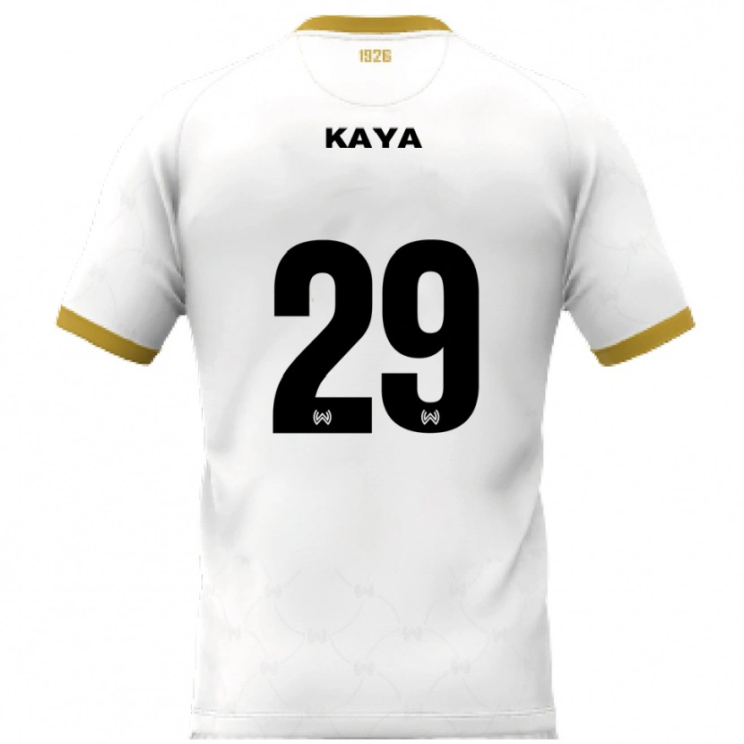 Danxen Kid Fatih Kaya #29 White Gold Away Jersey 2025/26 T-Shirt
