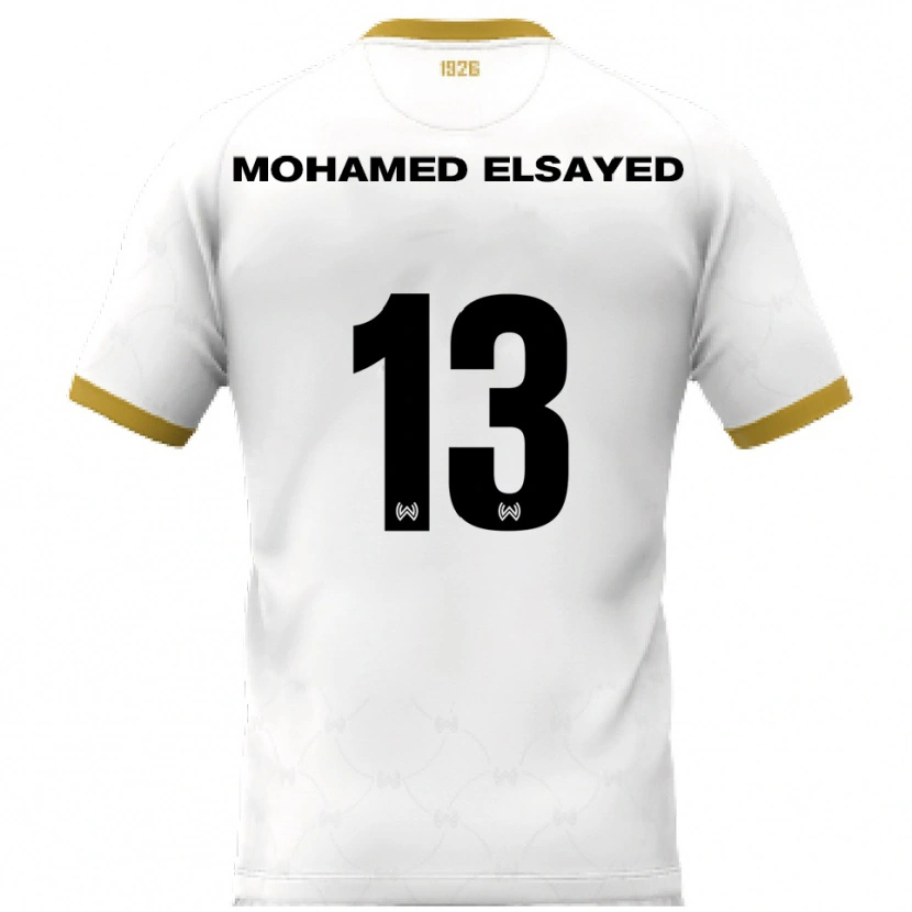 Danxen Kid Samir Mohamed Elsayed #13 White Gold Away Jersey 2025/26 T-Shirt