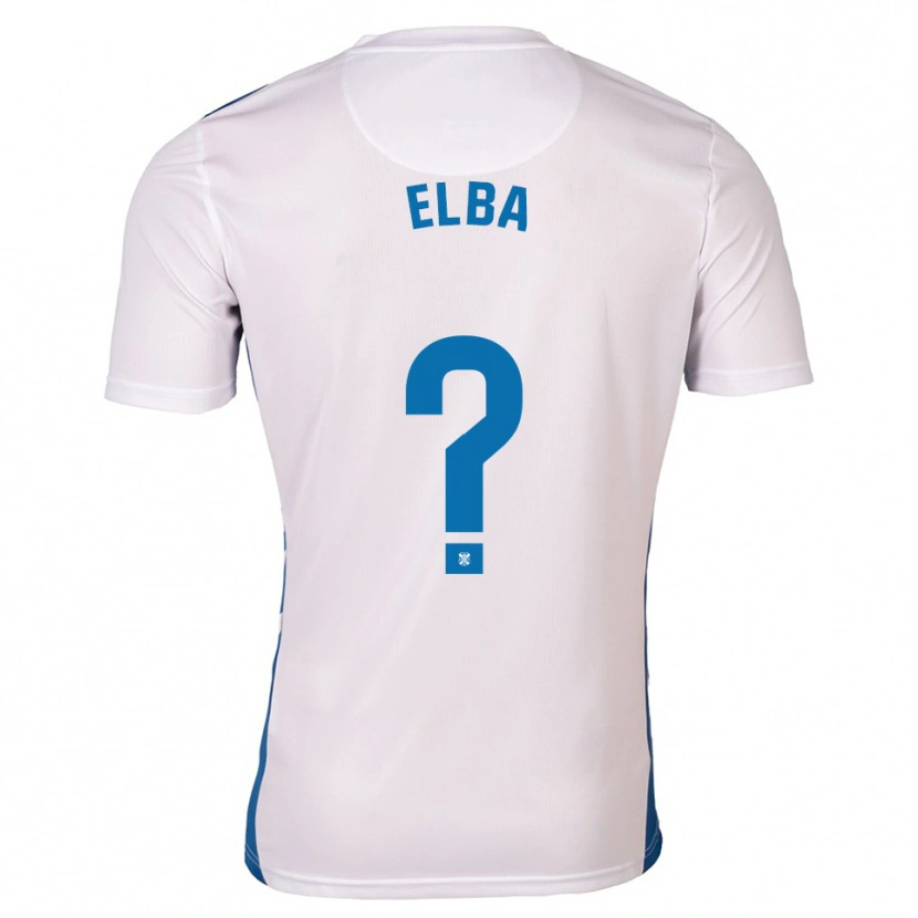 Danxen Men Elba Vergés Prats #0 White Blue Home Jersey 2025/26 T-Shirt