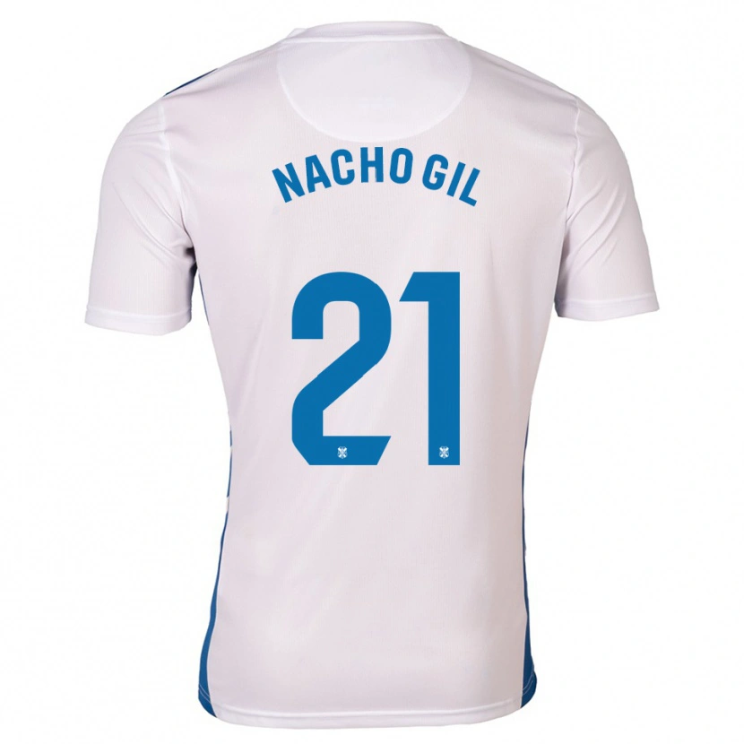 Danxen Men Nacho Gil #21 White Blue Home Jersey 2025/26 T-Shirt