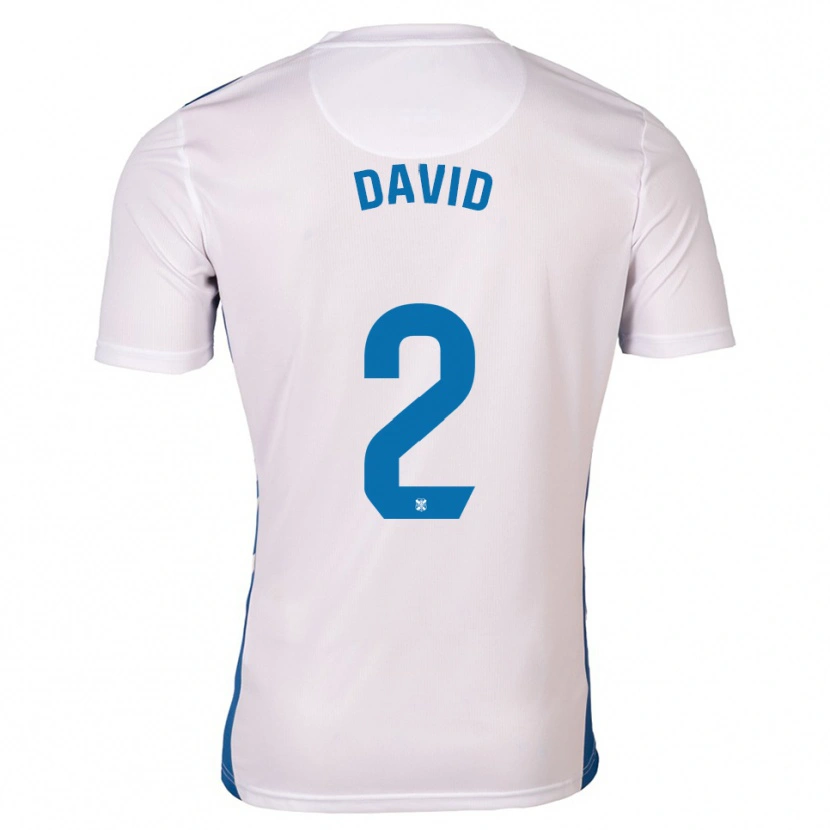 Danxen Men David Rodríguez #2 White Blue Home Jersey 2025/26 T-Shirt