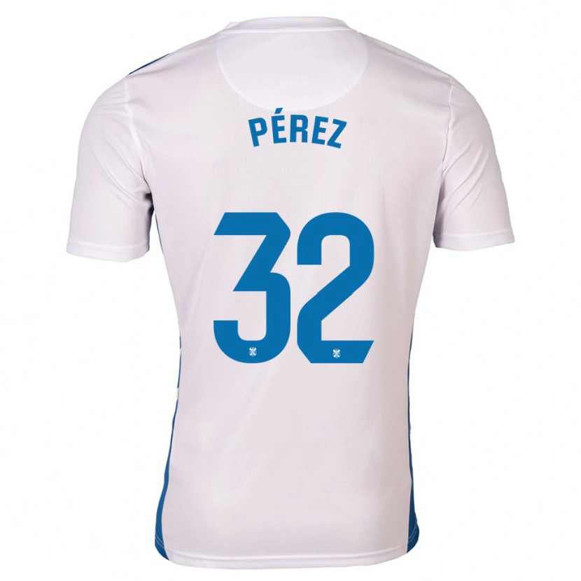 Danxen Men Joel Pérez #32 White Blue Home Jersey 2025/26 T-Shirt