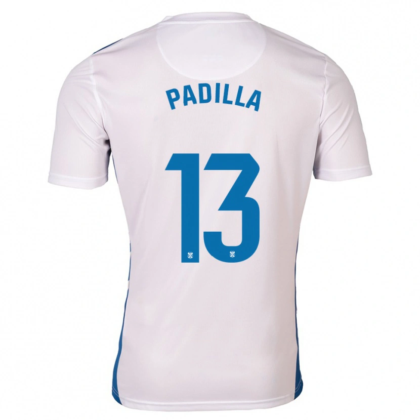 Danxen Men Alejandro Padilla #13 White Blue Home Jersey 2025/26 T-Shirt