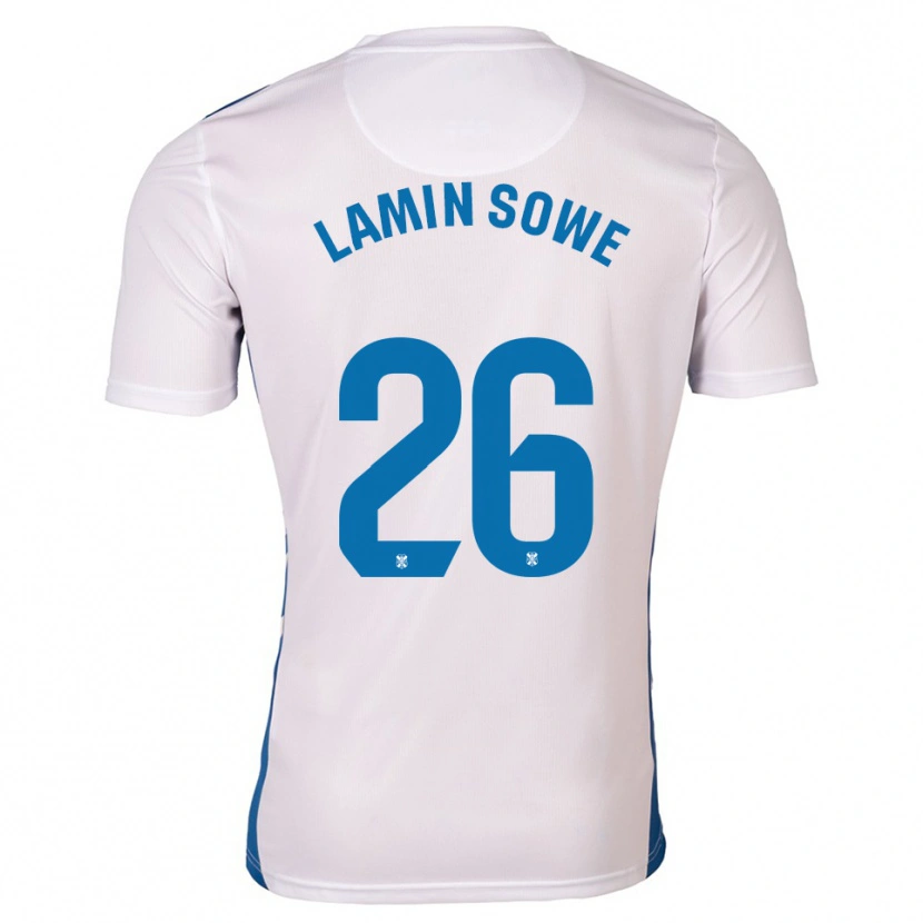 Danxen Men Ba Lamin Sowe #26 White Blue Home Jersey 2025/26 T-Shirt