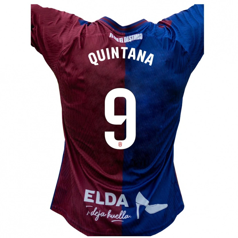 Danxen Men Nacho Quintana #9 Blue Red Home Jersey 2025/26 T-Shirt