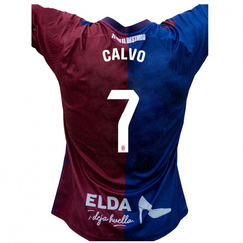 Danxen Men Borja Calvo #7 Blue Red Home Jersey 2025/26 T-Shirt