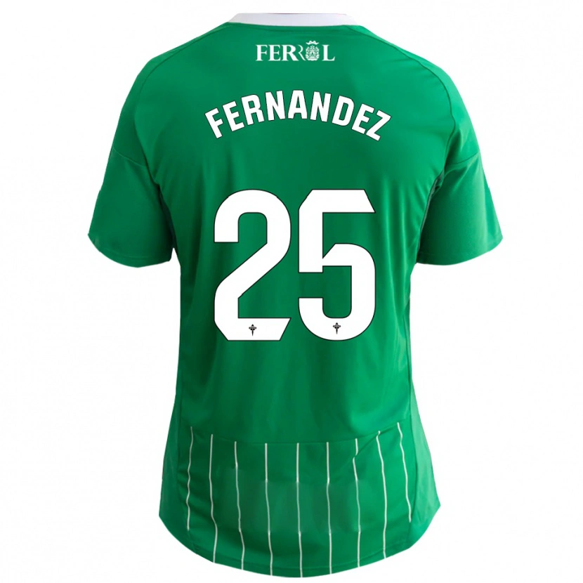 Danxen Men César Fernández #25 Green White Home Jersey 2025/26 T-Shirt
