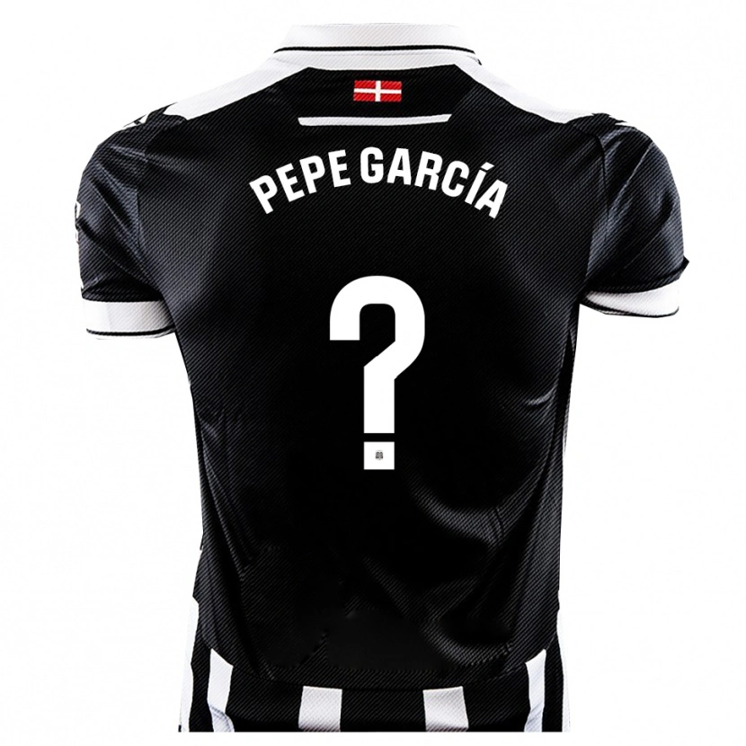 Danxen Men Pepe García #0 Black White Home Jersey 2025/26 T-Shirt