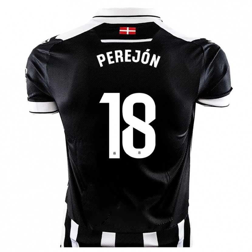 Danxen Men Dani Perejón #18 Black White Home Jersey 2025/26 T-Shirt