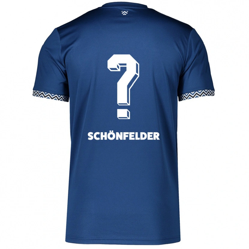 Danxen Men Tom Schönfelder #0 Navy White Home Jersey 2025/26 T-Shirt