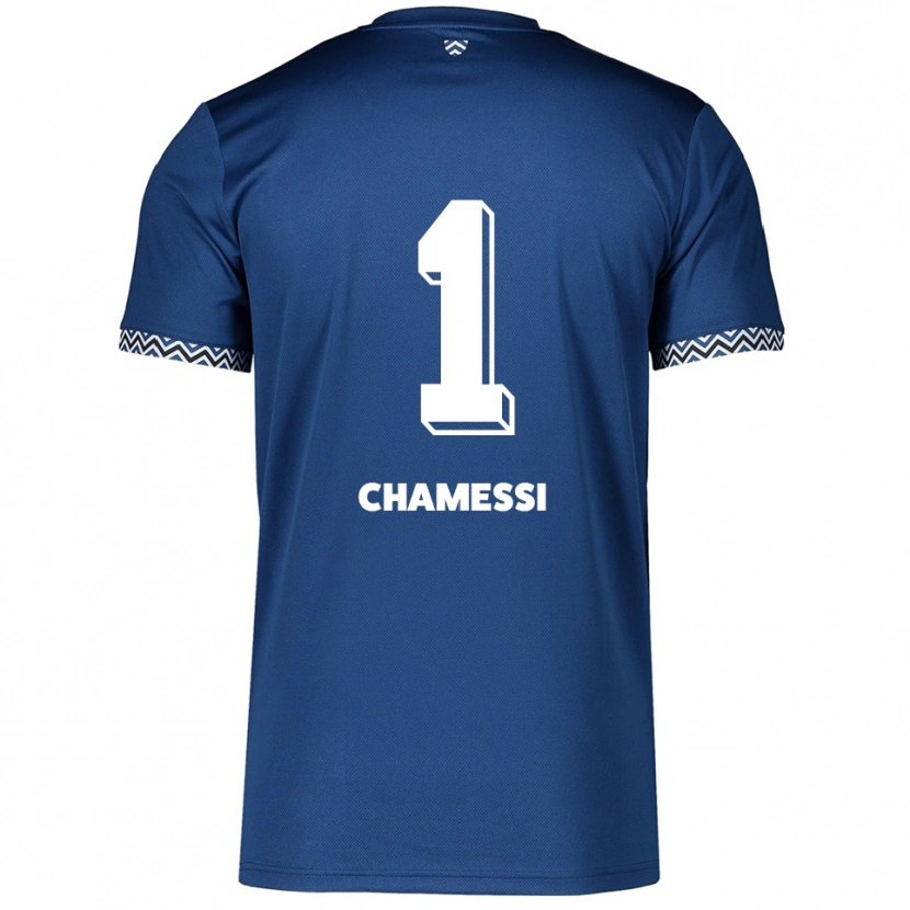 Danxen Men Ian Chamessi #1 Navy White Home Jersey 2025/26 T-Shirt