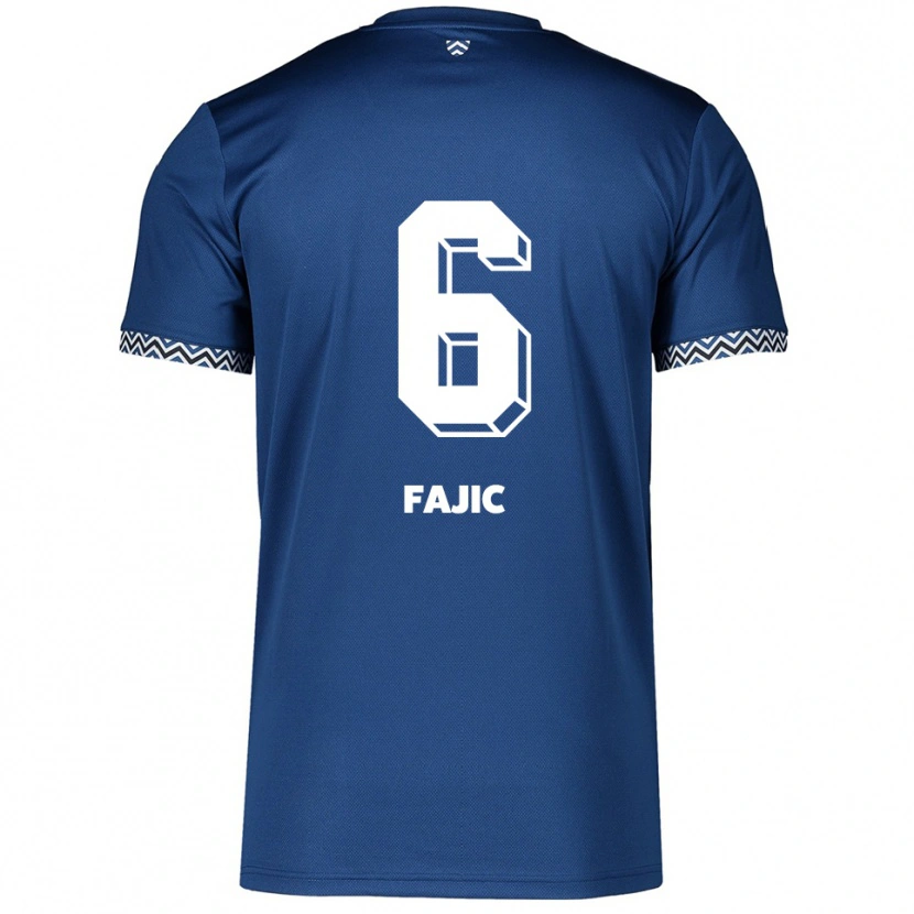 Danxen Men Suat Fajic #6 Navy White Home Jersey 2025/26 T-Shirt
