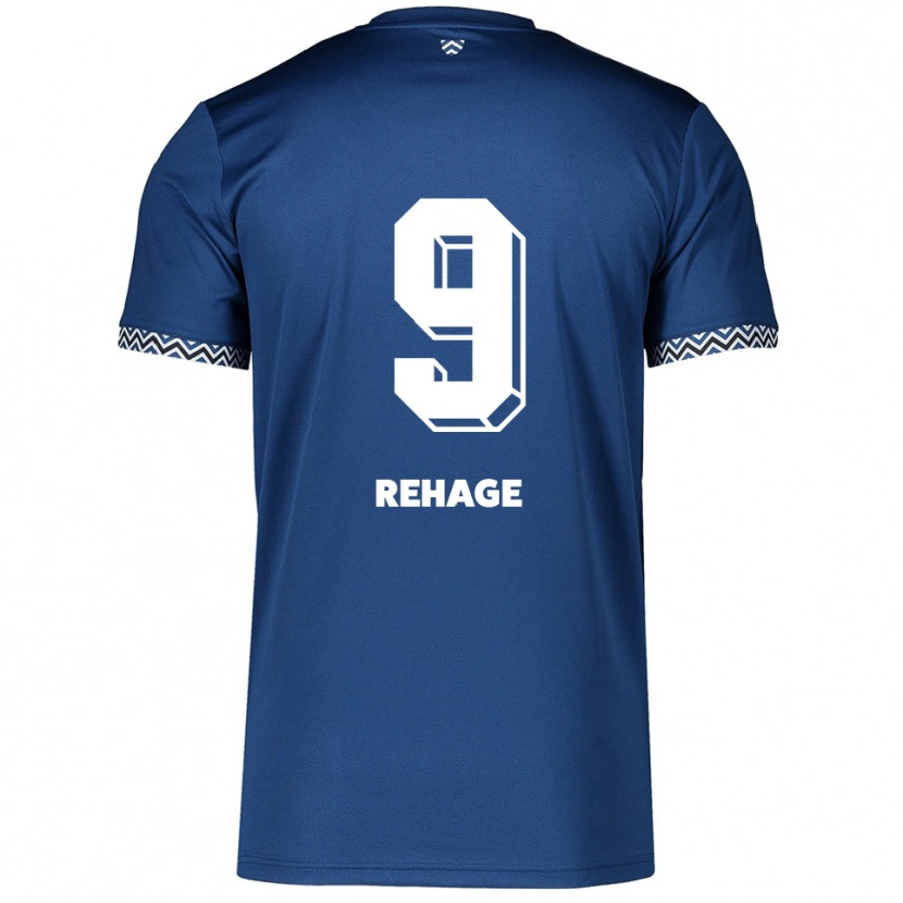 Danxen Men Ben Rehage #9 Navy White Home Jersey 2025/26 T-Shirt